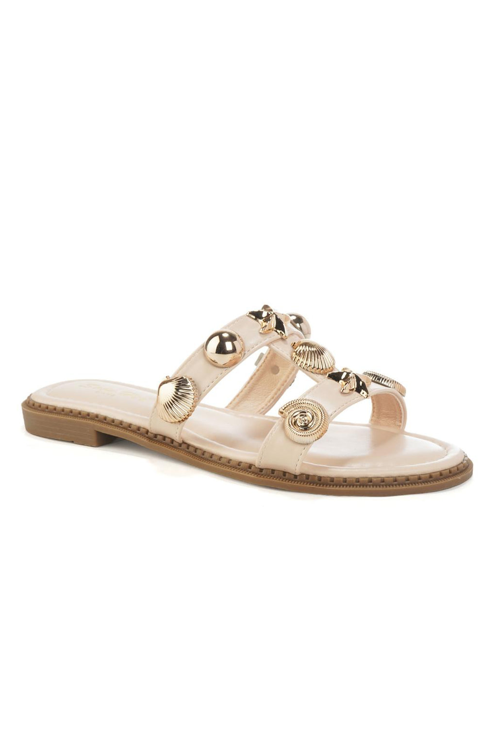 Mules plates coquillage - Perla