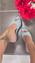 Sandales Dentelle Bleu Ciel – Céleste