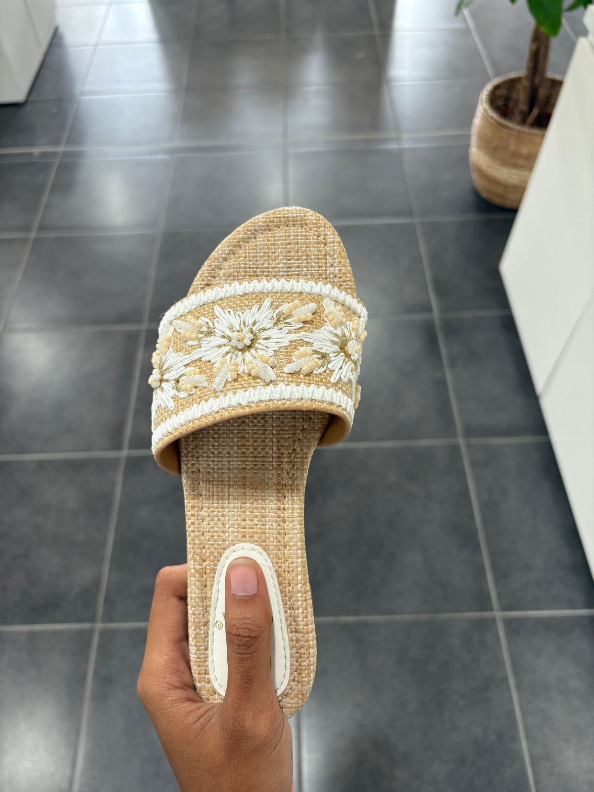 Sandales Raphia Fleur - Neiga