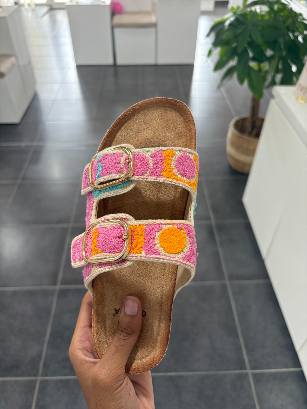Sandales Crochet Fleuri - Maya