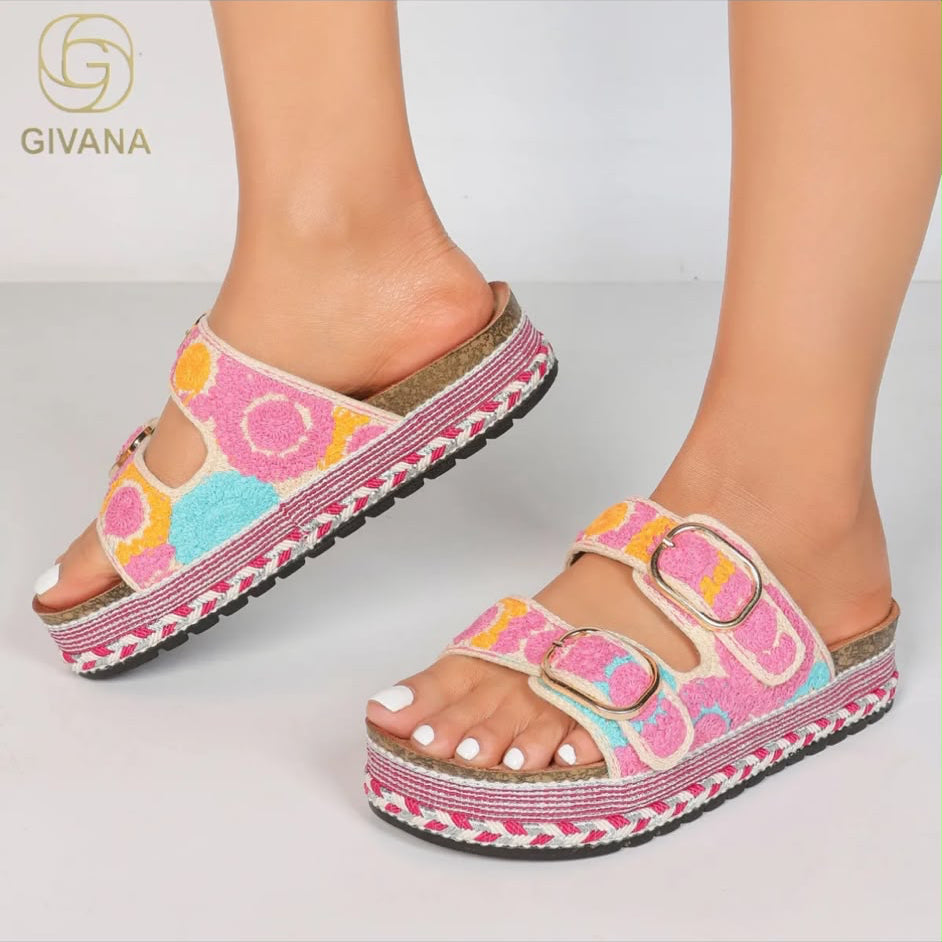 Sandales Crochet Fleuri - Maya